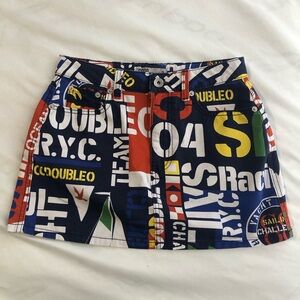 CC Double O Graphic Mini Skirt